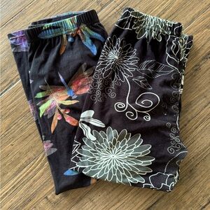 Women’s small-medium capris leggings 2 pair